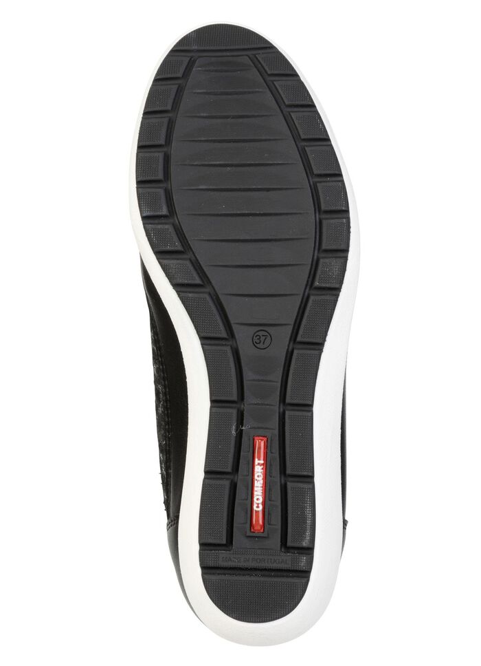 ELENA EDEN, bequeme Damen-Ballerinas, Weite G, mit herausnehmbarem Fussbett SCHWARZ