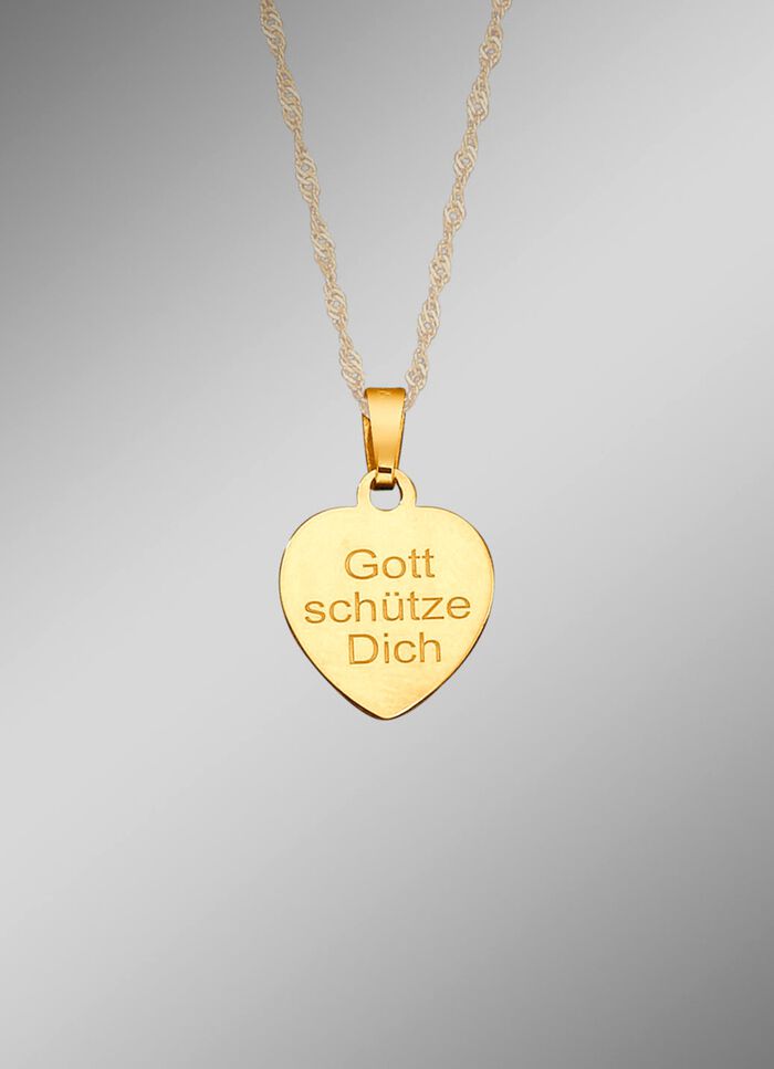 Anh&auml;nger &laquo;Schutzengel&raquo; mit Diamantschnitt 