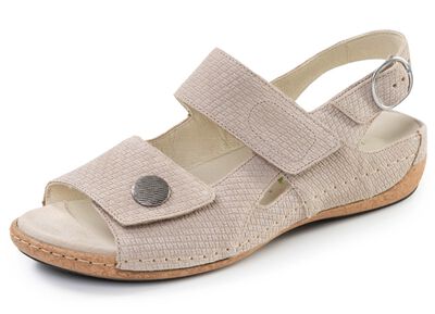 Waldl&auml;ufer, bequeme Damen-Sandalen, Weite H, mit herausnehmbarem Fussbett 