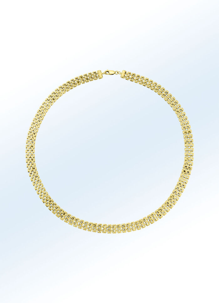 Halskette oder Armband im Backstein-Design 