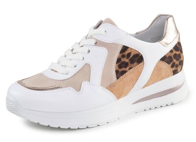 ELENA EDEN Sneaker mit Leo-Print und Metallic-Bes&auml;tzen 