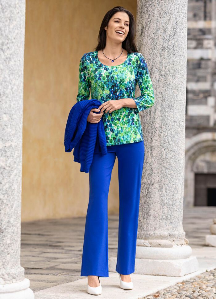 Jerseyhose mit ausgestellter Fussweite 