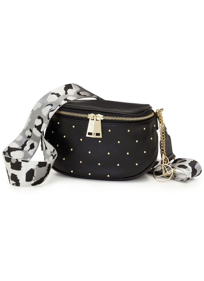 Laurina Gürteltasche mit Riemen in Raubtierfell-Optik 