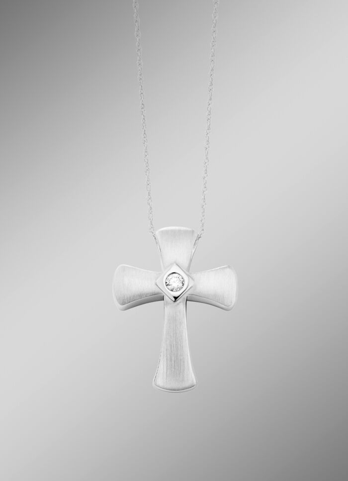 Kreuz-Anh&auml;nger aus Platin 