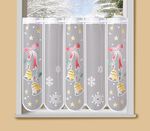 Kurzvorhang Gl&ouml;ckchen mit Stangendurchzug 