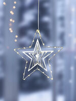 LED-Stern in 3D-Optik aus Metall