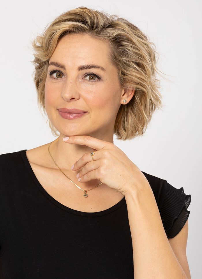 Entz&uuml;ckender Damenring mit Brillant 