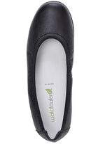 Waldl&auml;ufer Ballerina mit Rundum-Gummizug SCHWARZ