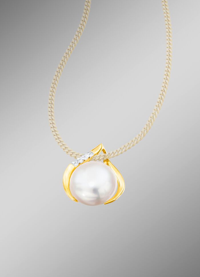 Anh&auml;nger mit S&uuml;sswasser-Zuchtperlen-Bouton 