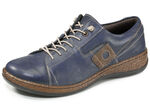 Sneaker aus Nappaleder mit Knitter-Struktur MARINE-BRAUN
