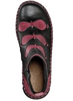 Gemini Bootie aus dezent schattiertem Rind-Nappaleder SCHWARZ-BORDEAUX