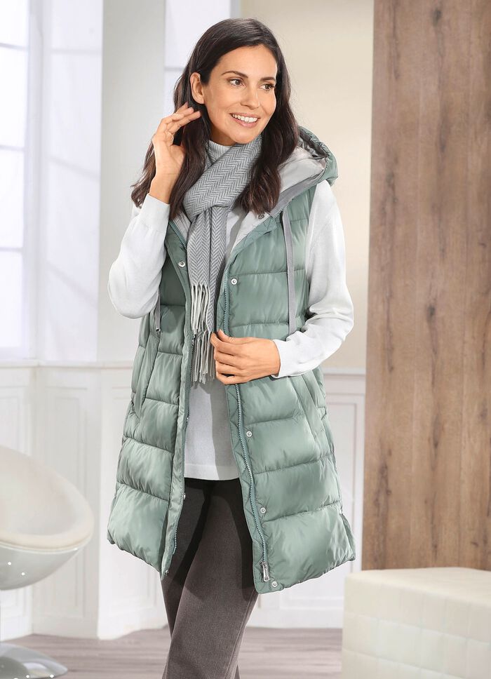 Weste mit fester Kapuze 