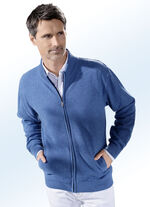 Jacke mit durchgehendem Reissverschluss in 3 Farben BLAU