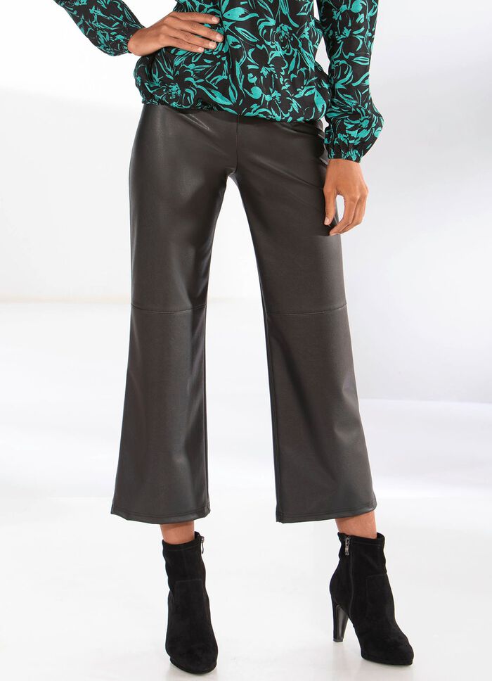 Culotte aus softem Nappaleder-Imitat 