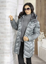 Jacke mit abnehmbarem Kunstpelz-Besatz am Kragen 