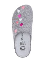 Mubb, klassische Damen-Hausschuhe, Weite H, mit anatomisch geformtem Fussbett GRAU