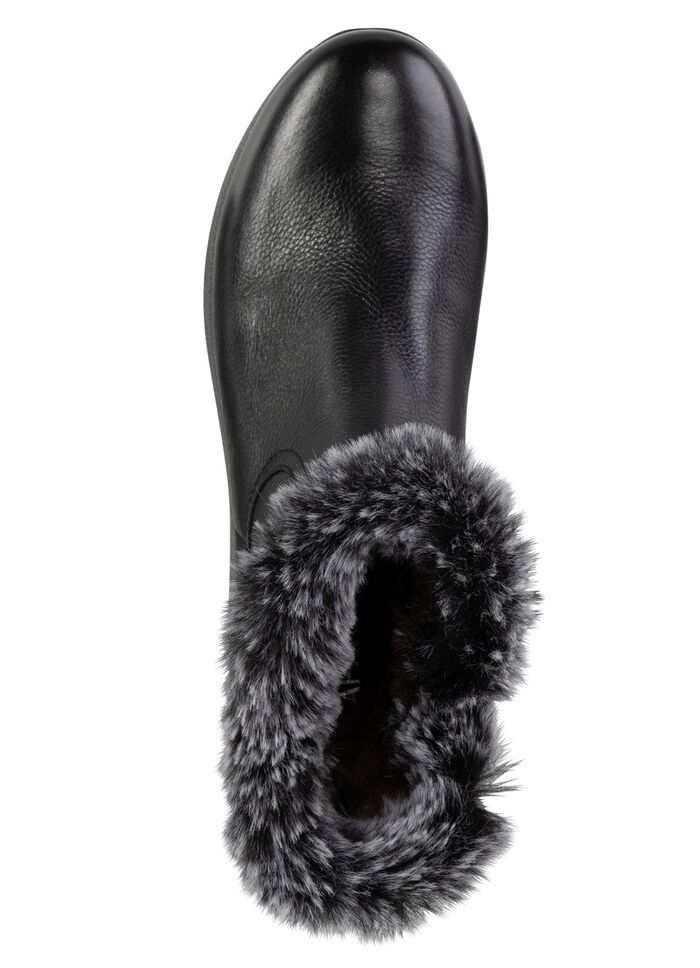 Caprice, gef&uuml;tterte Damen-Stiefeletten, Winterschuhe, Weite H, mit herausnehmbarem Fussbett SCHWARZ