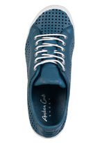 Andrea Conti, sommerliche Damen-Schn&uuml;rschuhe, mit herausnehmbarem Fussbett BLAU