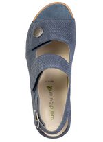 Waldl&auml;ufer, bequeme Damen-Sandalen, Weite H, mit herausnehmbarem Fussbett JEANS