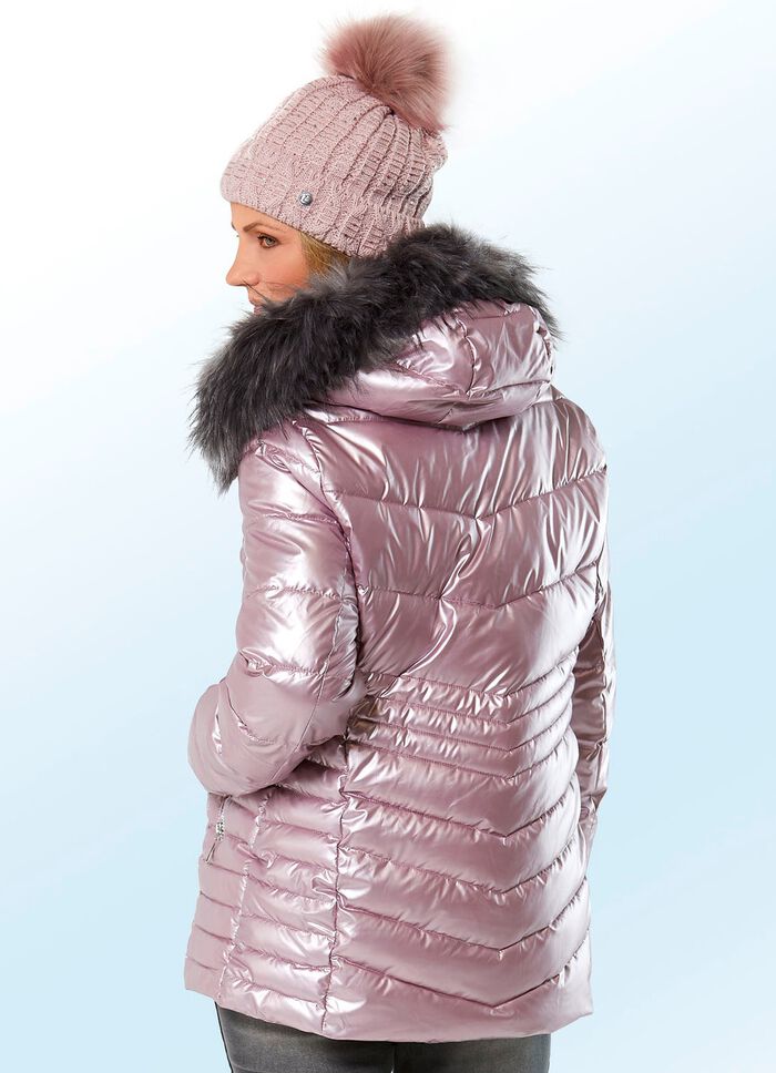 Jacke in Metallic-Optik 