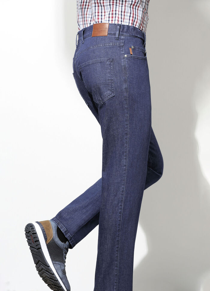 «Francesco Botti»-Jeans mit Komfortbund in 3 Farben DUNKELJEANS