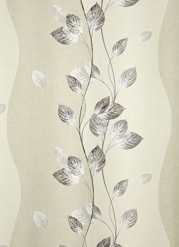 Dekoschal aus Satin mit Universalschienenband BEIGE