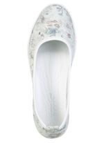 Andrea Conti, schicke Damen-Ballerinas, Weite G, mit herausnehmbarem Fussbett ECRU-BUNT