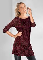 Strick-Tunika in Jacquard-Dessin 