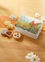 Metalldose mit süsser Füllung 