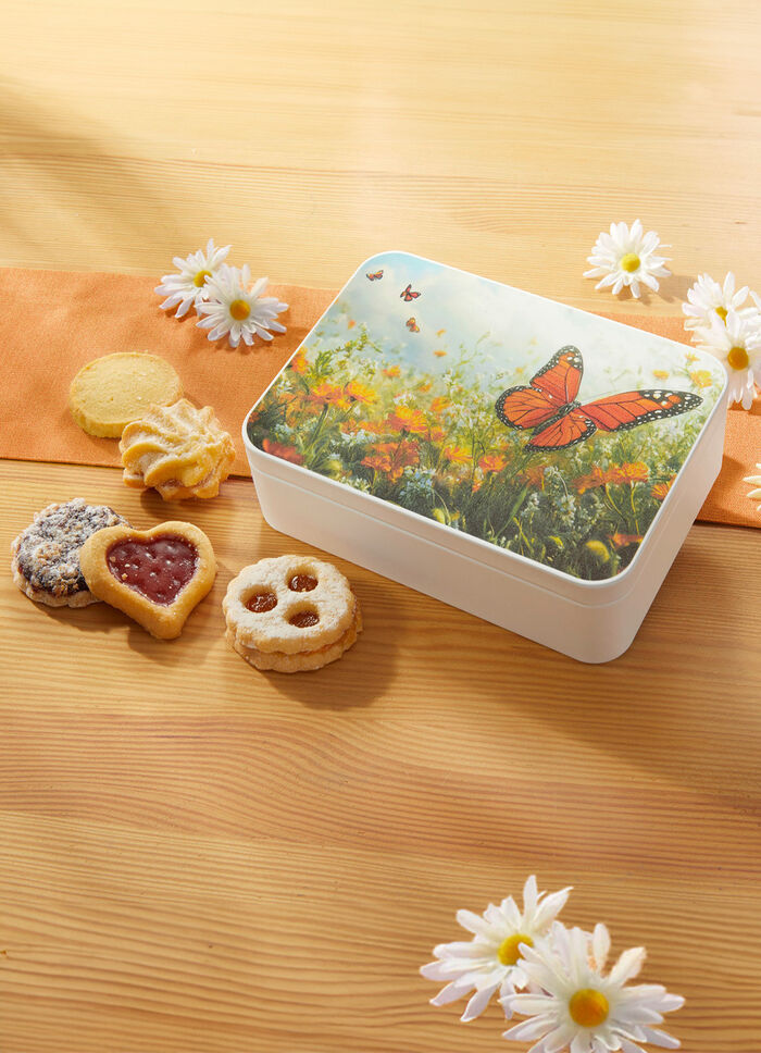 Metalldose mit süsser Füllung 