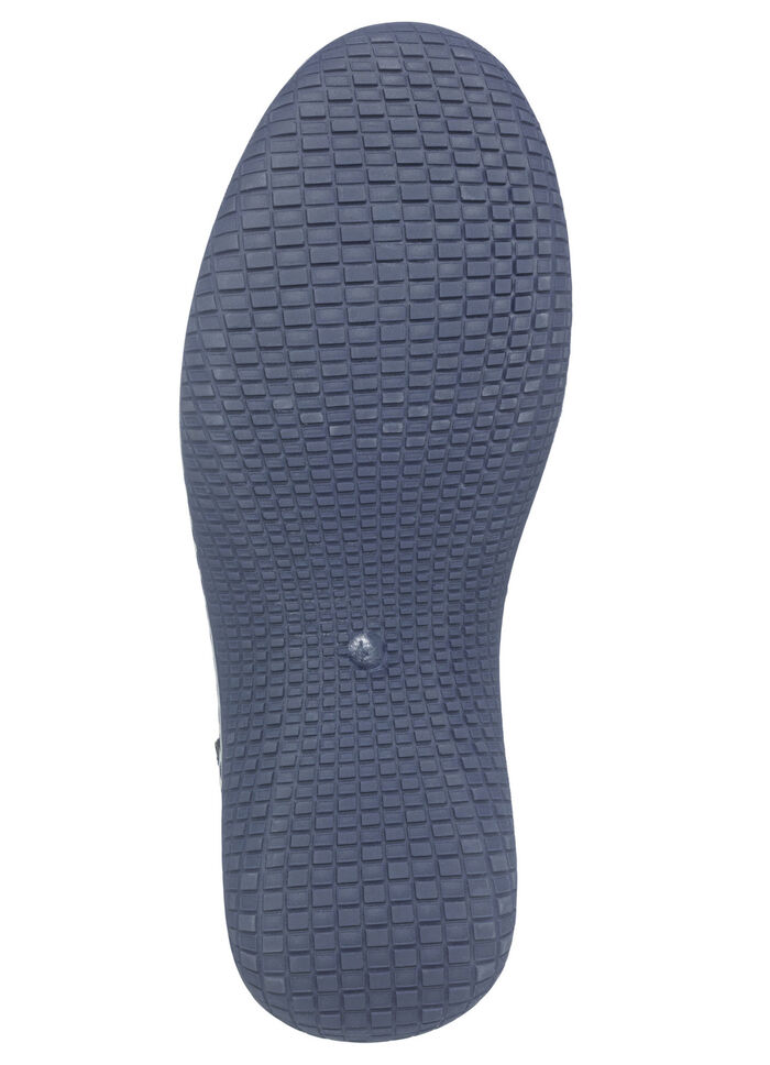 Schnürschuhe mit Kontrast-Besätzen BLAU-BRAUN