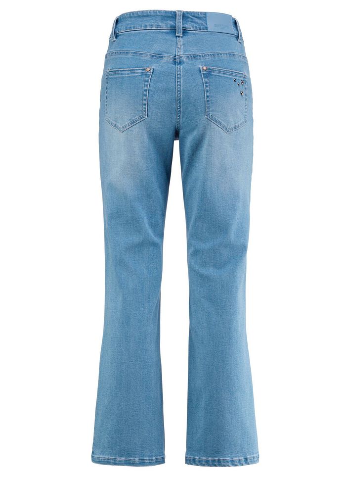 Jeans mit trendigen Ziernieten 