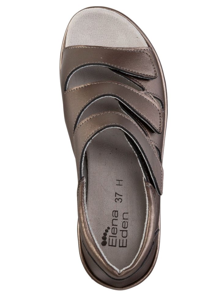 ELENA EDEN Sandale aus teilweise schimmerndem Nappaleder 