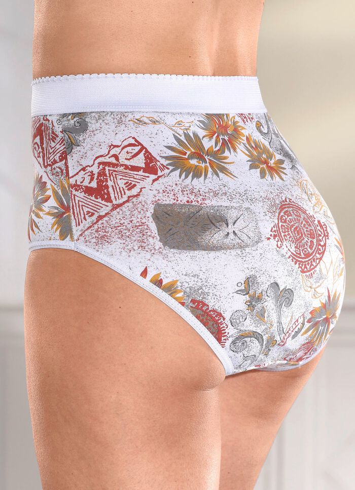 Viererpack Formslips mit buntem Druckdessin 