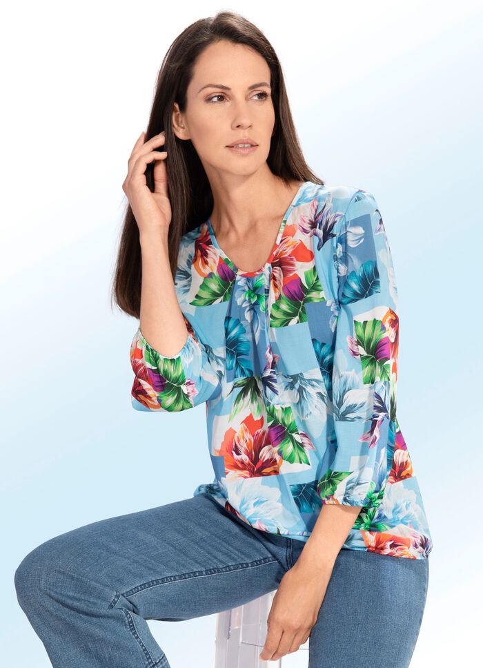 Tunika mit Inkjet-Druck 