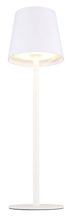 Moderne Tischleuchte für den Innen- und Außenbereich WEISS