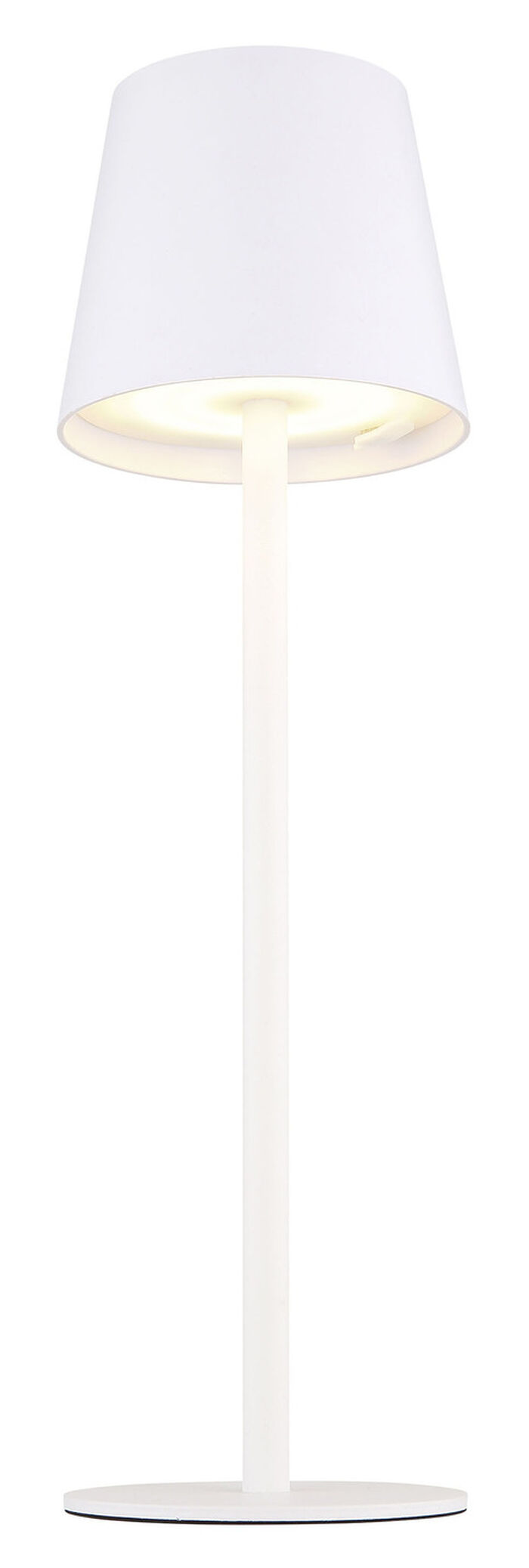 Moderne Tischleuchte für den Innen- und Außenbereich WEISS