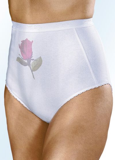 F&uuml;nferpack Slips mit Rosendruck 