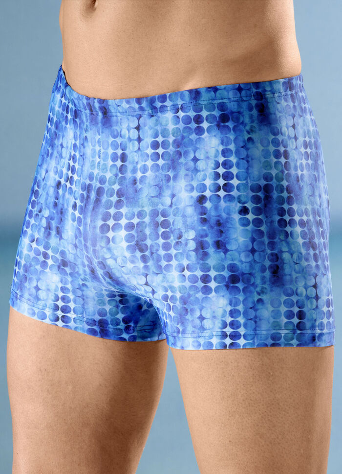 Schwab Badehose in höherer Kastenform mit halbem Vorderteilfutter 