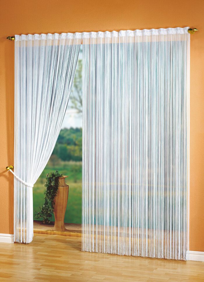 Fadenvorhang f&uuml;r Vorhangstange und -schiene 