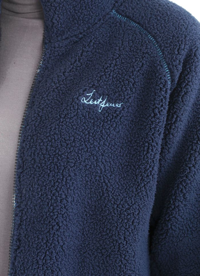 Kurzmantel mit gebondeter Pl&uuml;sch-Innenausstattung 