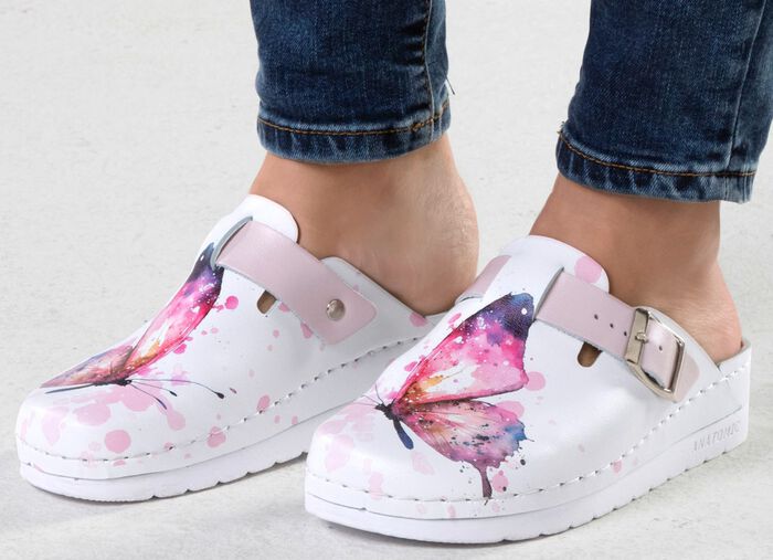 ELENA EDEN, klassische Damen-Clogs, Weite, G, mit verstellbarer Schliesse 