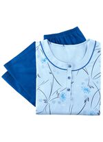 Pyjama, Langarm mit Knopfleiste 