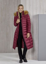 Funktionsmantel mit gefälteltem Stehkragen 