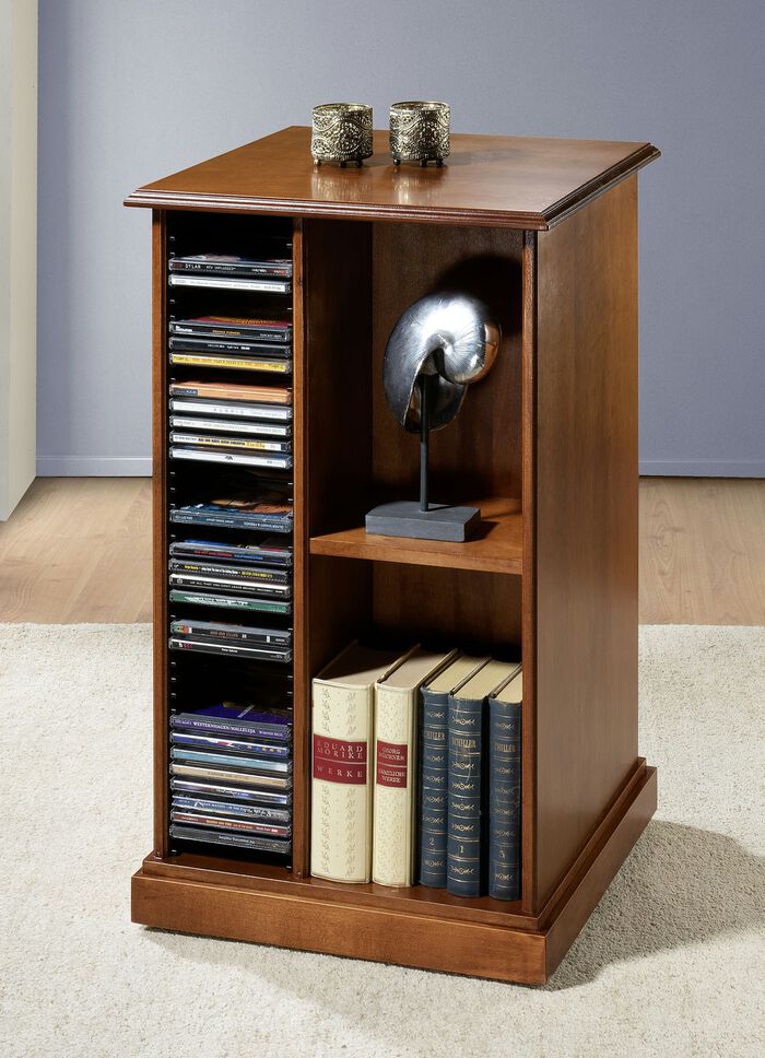 Teilmassives CD-Regal f&uuml;r ca. 80 CDs 