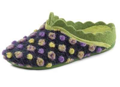 Laurina, klassische Damen-Hausschuhe, mit herausnehmbarem Fussbett 