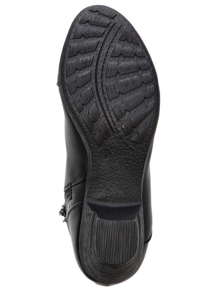 Andrea Conti, modische Damen-Stiefeletten, Winterschuhe, mit Rei&szlig;verschluss SCHWARZ