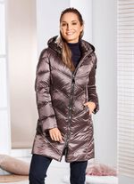 Kurzmantel mit fester Kapuze 