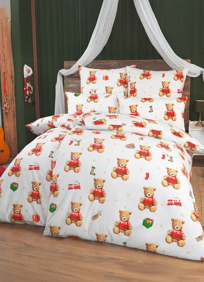 Polycotton-Bettwäsche-Garnitur mit Reissverschluss 