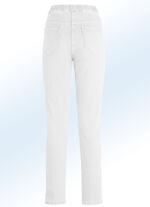 Jeans in Schlupfform WEISS